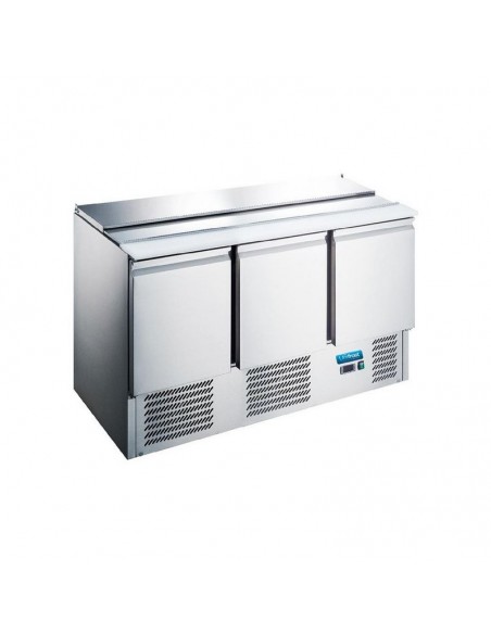 Mesa de ensaladas refrigerada Unifrost Mod. SA136GK, con tabla de corte