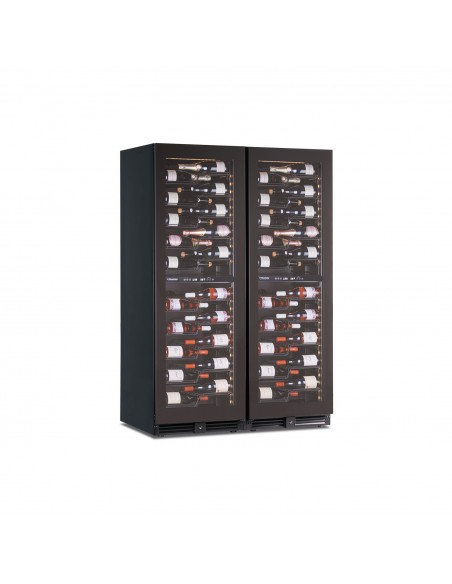 Armario expositor refrigerado de vinos Horekus Mod. KW355-G4, bitemperatura