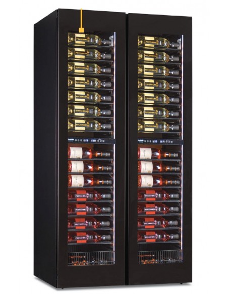 Armario expositor refrigerado de vinos Horekus Mod. KSW224-4TB, bitemperatura