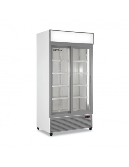 Armario expositor refrigerado Horekus Mod. KL801-W, puertas correderas