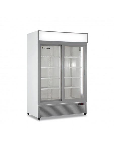 Armario expositor refrigerado Horekus Mod. KL1300-W, puertas correderas