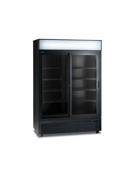 Armario expositor refrigerado Horekus Mod. KL1300-B, puertas correderas