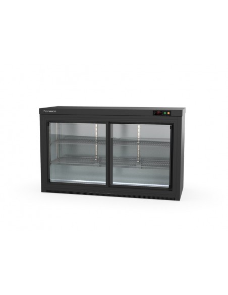 Expositor refrigerado horizontal Coreco Mod. ERHS-350-L, puertas correderas